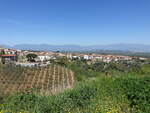 Ausblick auf den Ort San Demetrio Corone, Kalabrien (07.04.2024)