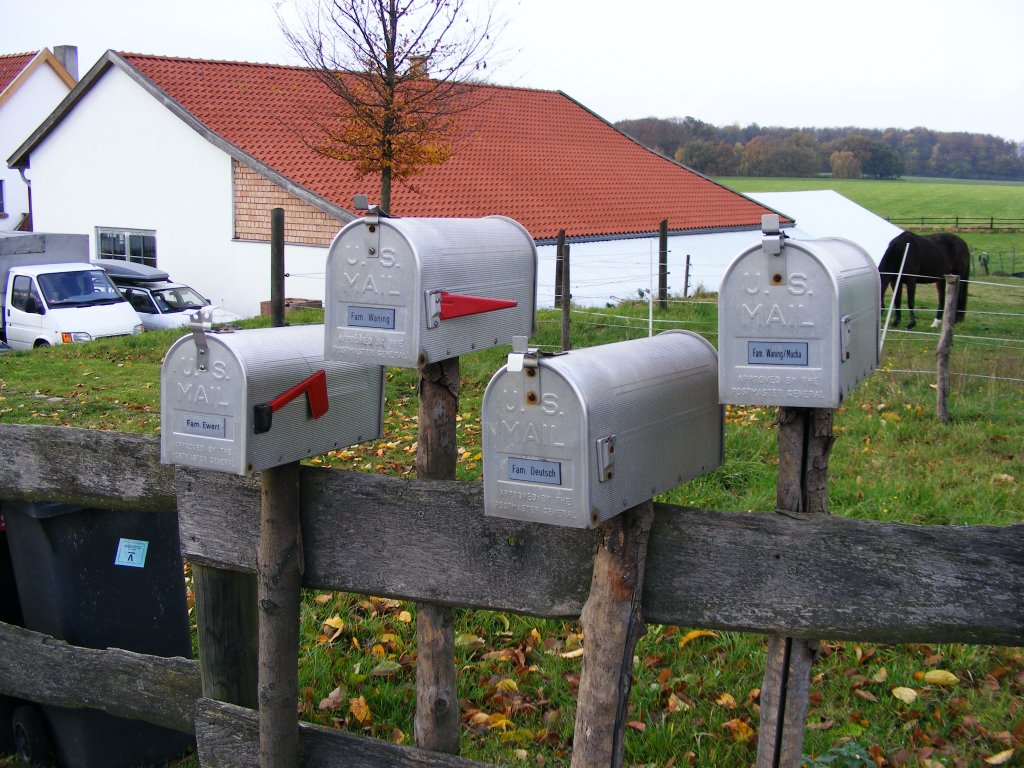 Amerikanische Briefksten in Herne-Holthausen am 8. November 2009. 
