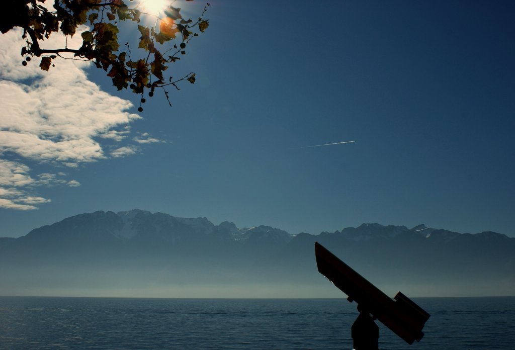 Ausblick auf den Herbst am Genfersee.
(28.10.2010)