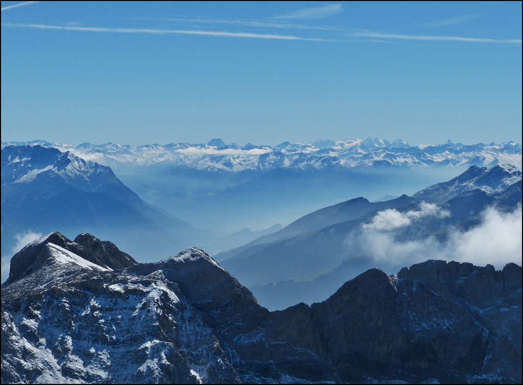 Aussicht vom Sntis (2502 m). 14.09.2012 (Jeanny)