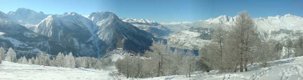Blick von Rosswald ins Rhonetal am 25.1.2009