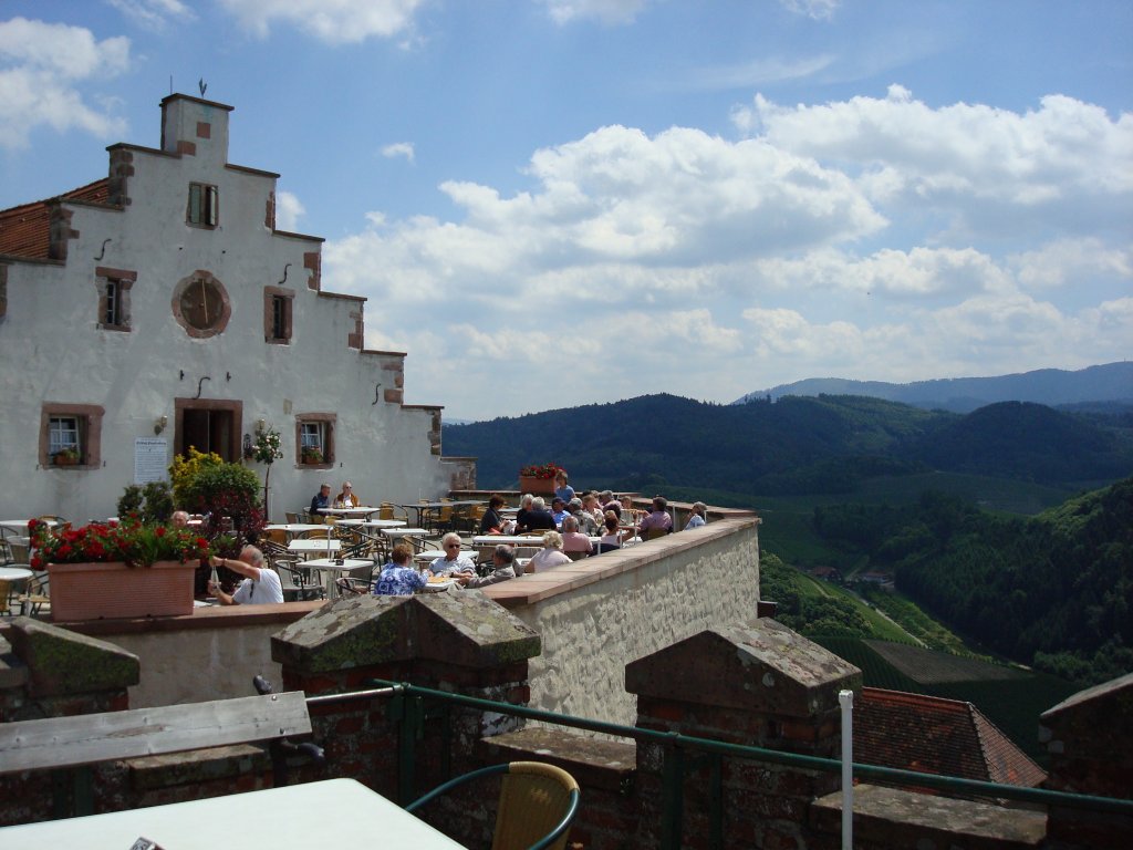 Burg Staufenberg/Ortenau,
Burgschnke mit Terrasse und herrlicher Aussicht,
2008