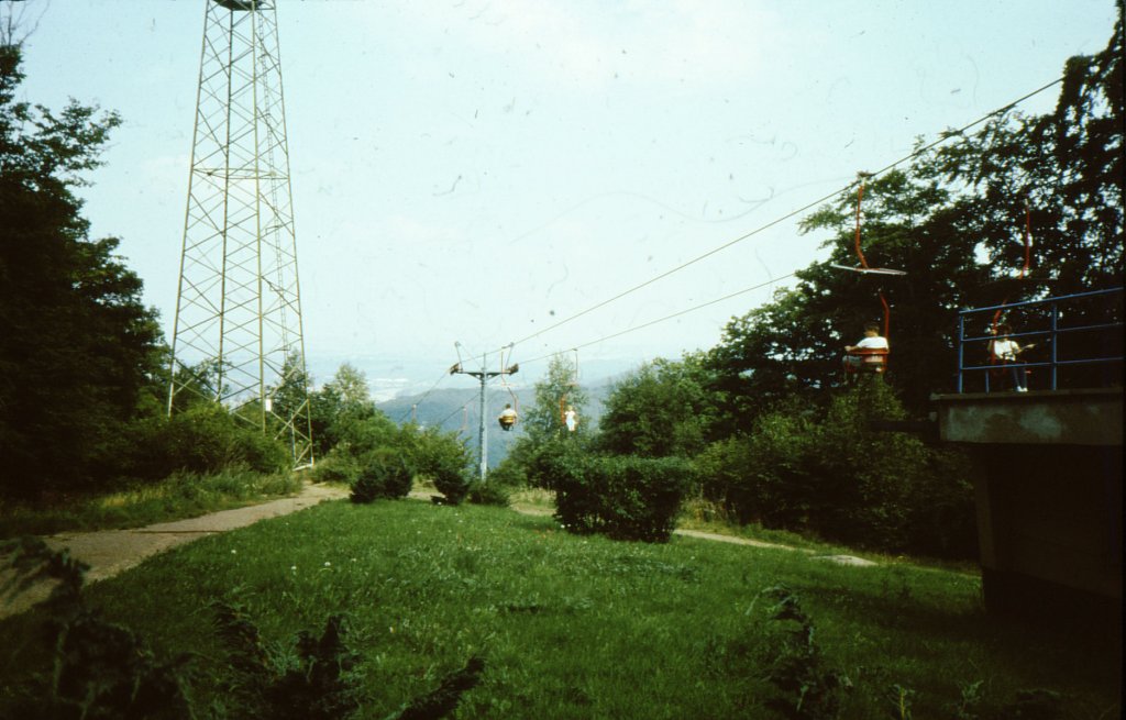 Harz, Sessellift zur Rosstrappe (August 1989)