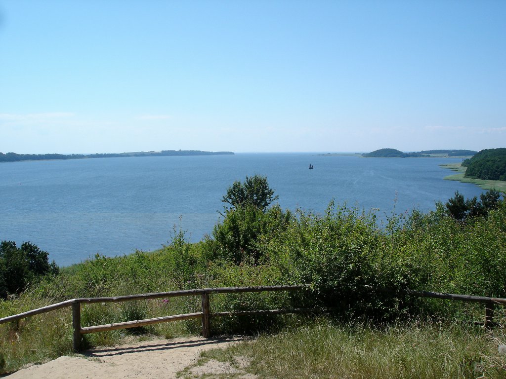 Insel Rgen, Blick von Moritzdorf-Wilhelmshhe auf die Having, Teil des Rgenschen Boddens, Juli 2006