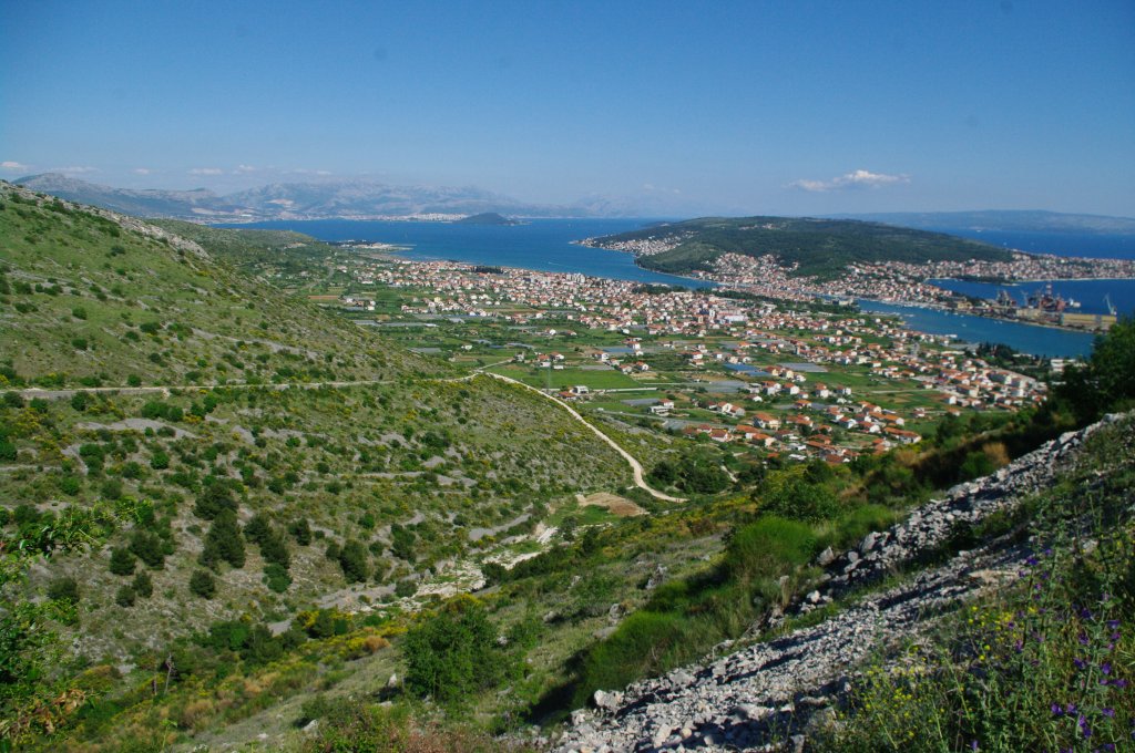 Kroatien, Aussicht auf Trogir und Split (04.05.2012)