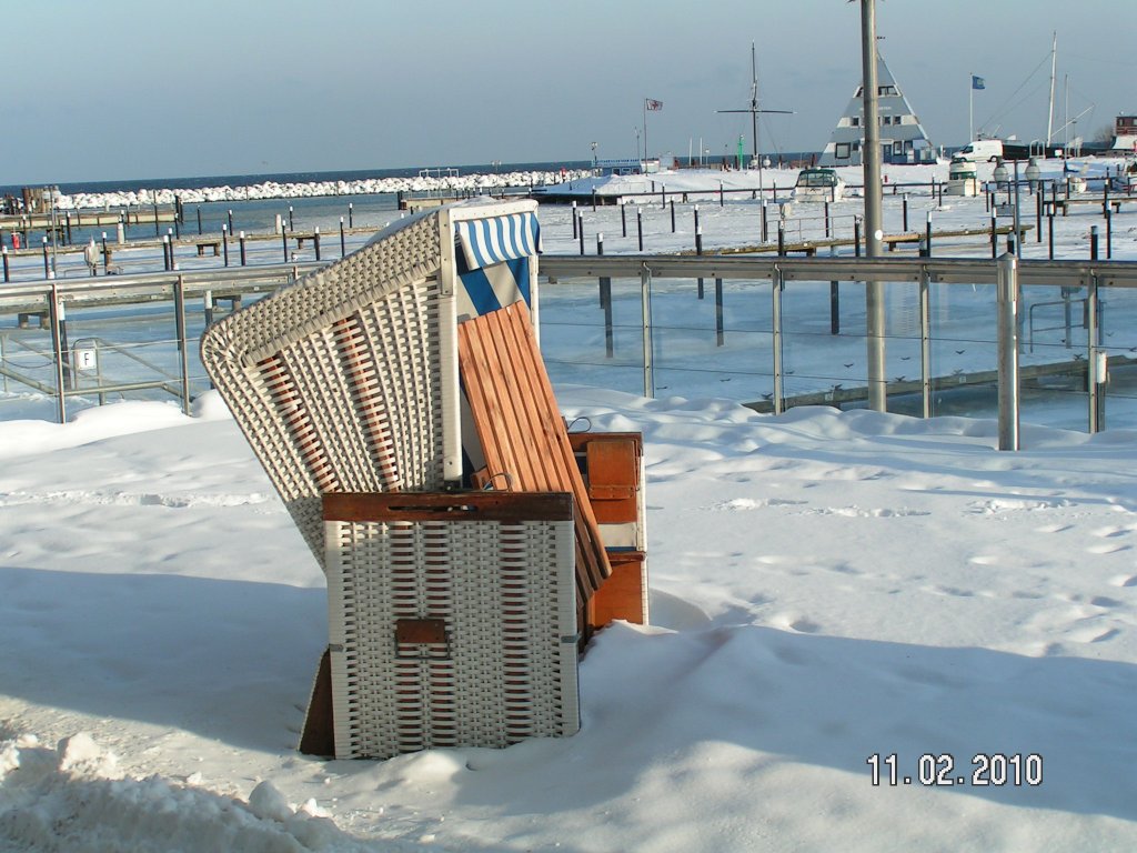 Ostseebad Damp im Februar 2010.