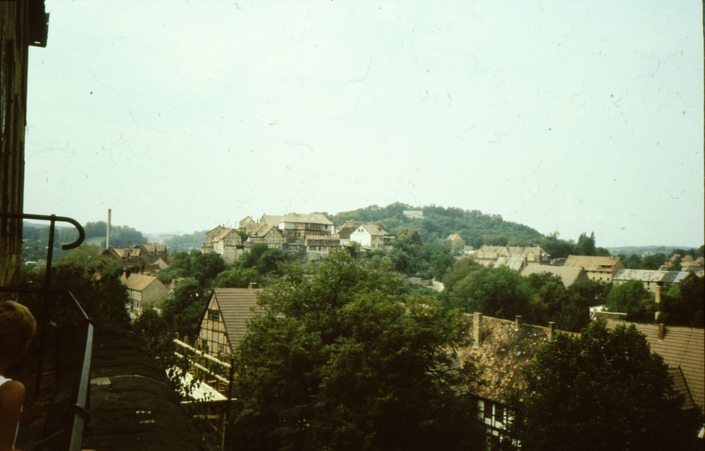 Quedlinburg, Blick zum Mnzenberg (August 1989)
