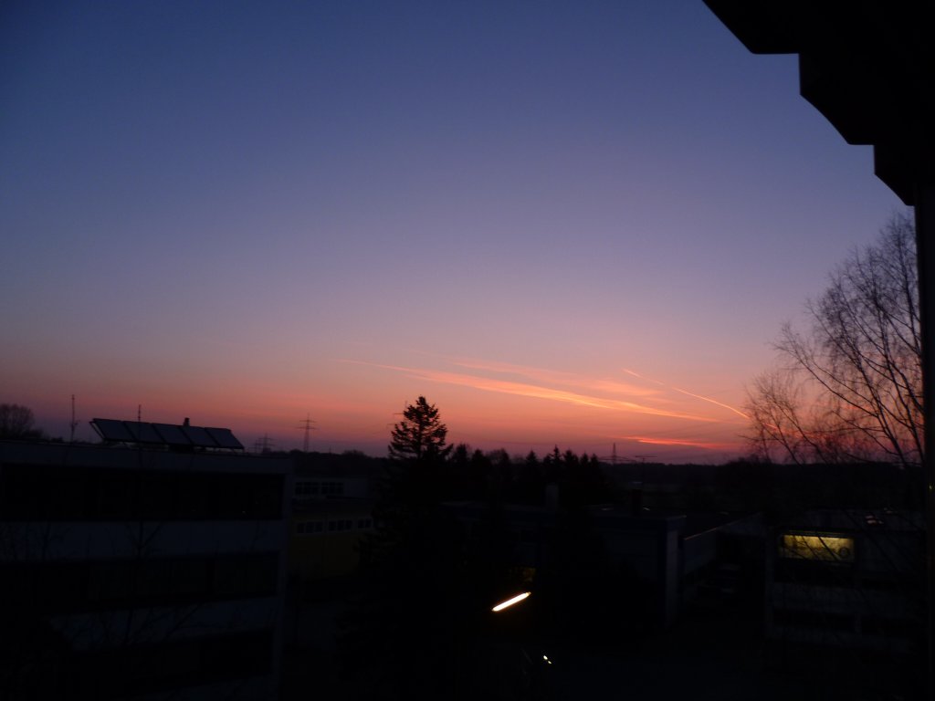 Sonnenaufgang in Puchheim. 28.03.2012