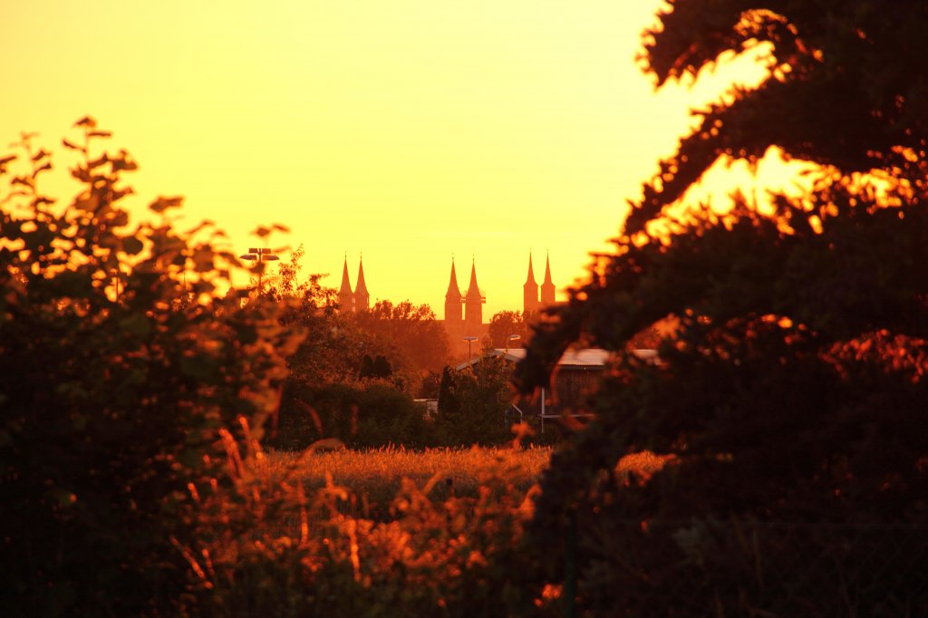 Sonnenuntergang in Bamberg am 22.06.2013.