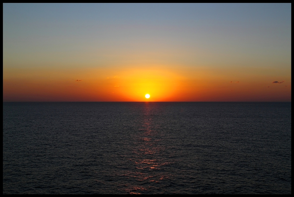 Sonnenuntergang im Roten Meer. (27.11.2012)