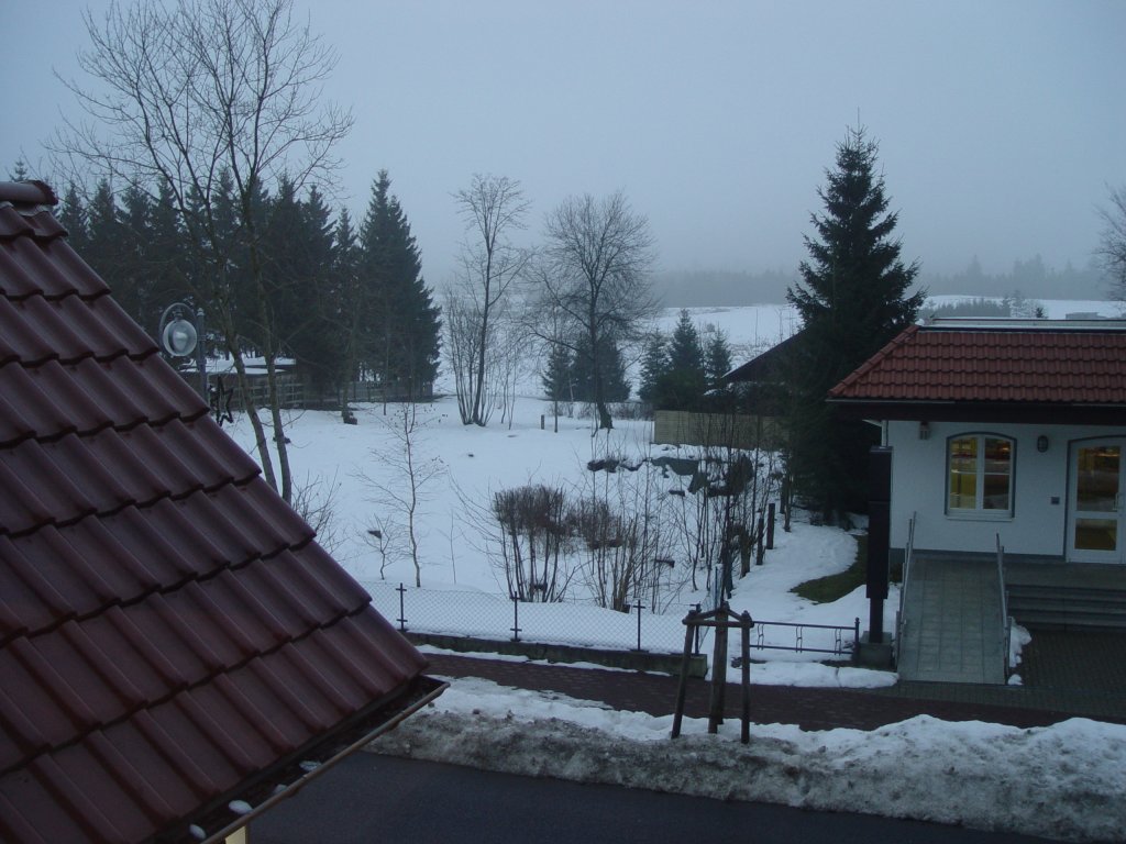 Verschneite Landschaft in der Rhn am 16.12.2008