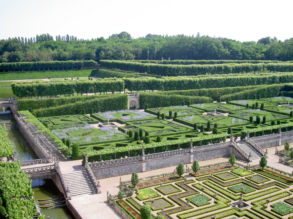 Ziergrten von Schloss Villandry, Loire Tal (01.07.2008)
