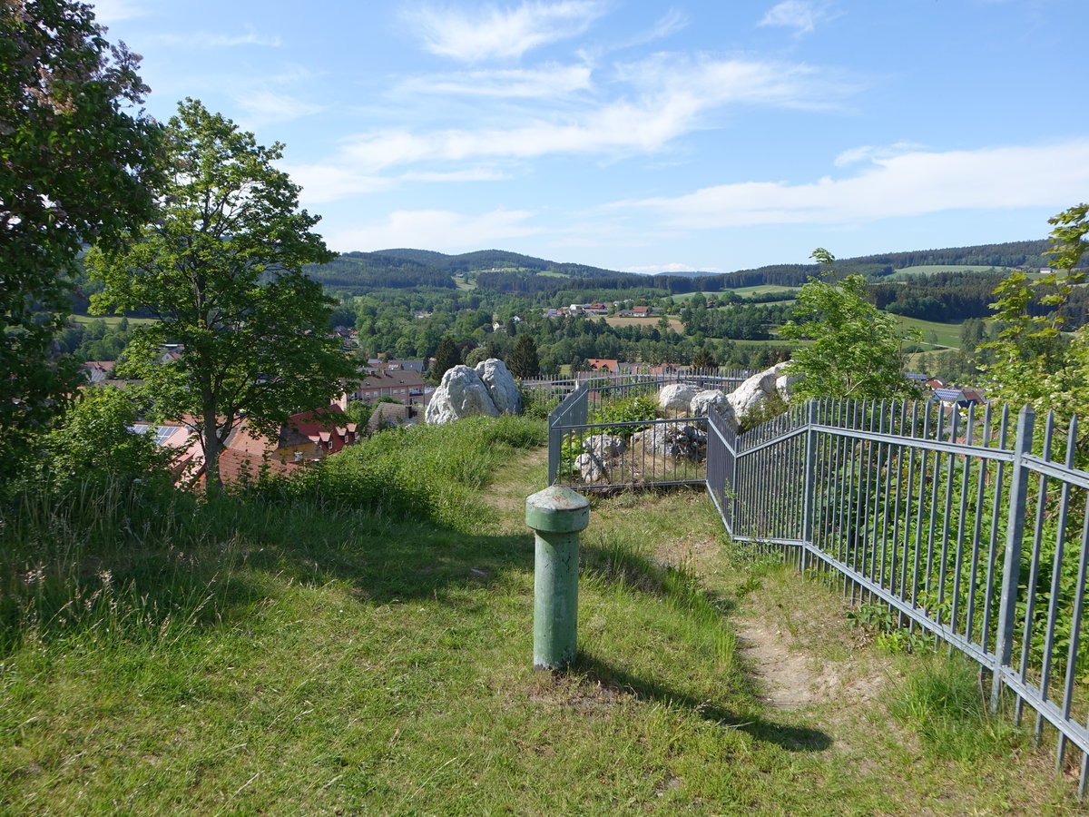 Ausblick vom Kirchberg in Pleystein im Oberpfälzer Wald (20.05.2018)