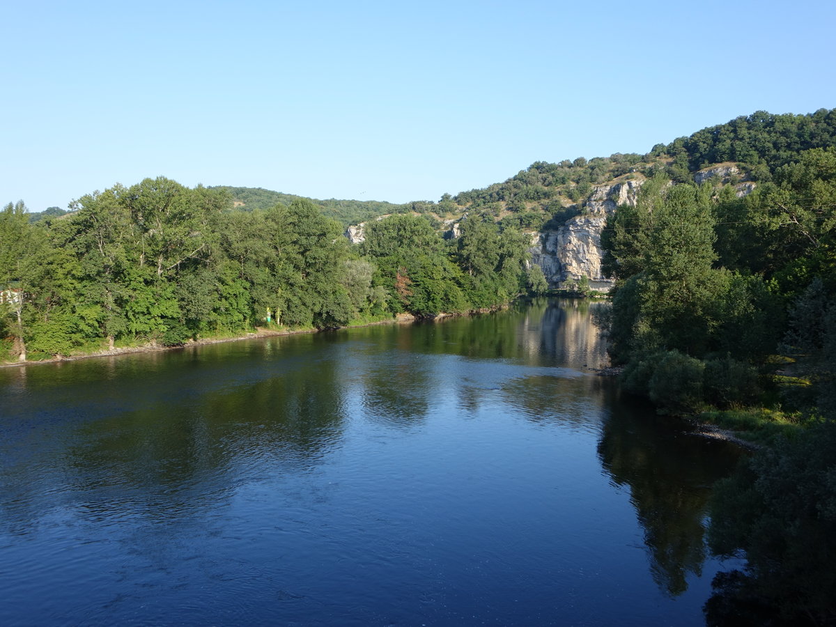 Aussicht auf den Fluss Dordogne bei Montvalent, Dept. Lot (22.07.2018)