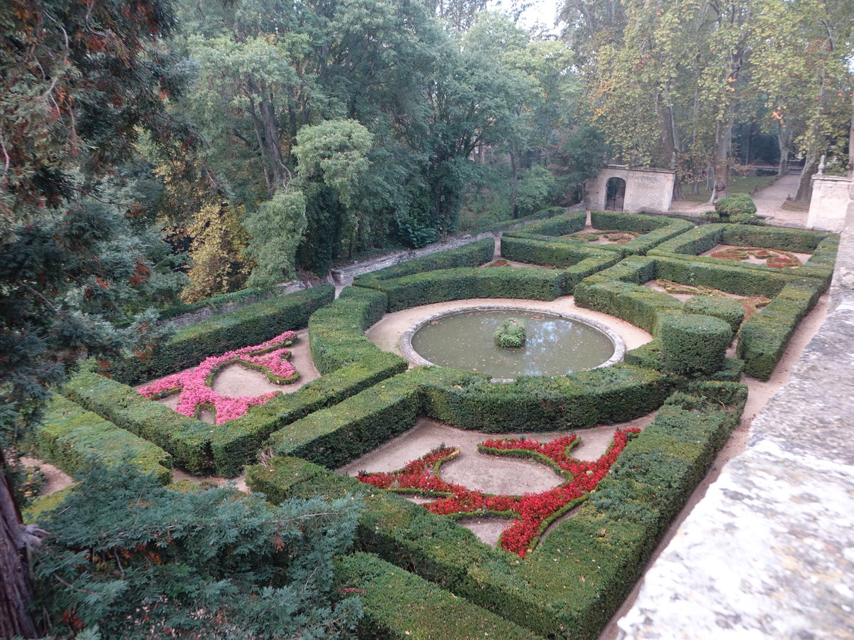 Barockgarten bei Chateau la Barben, Département Bouches-du-Rhône (26.09.2017)