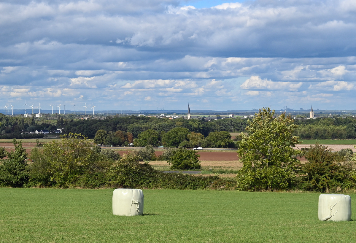 Blick von Eu-Billig über Euskirchen und den Windpark in Richtung Kerpen - 22.09.2023