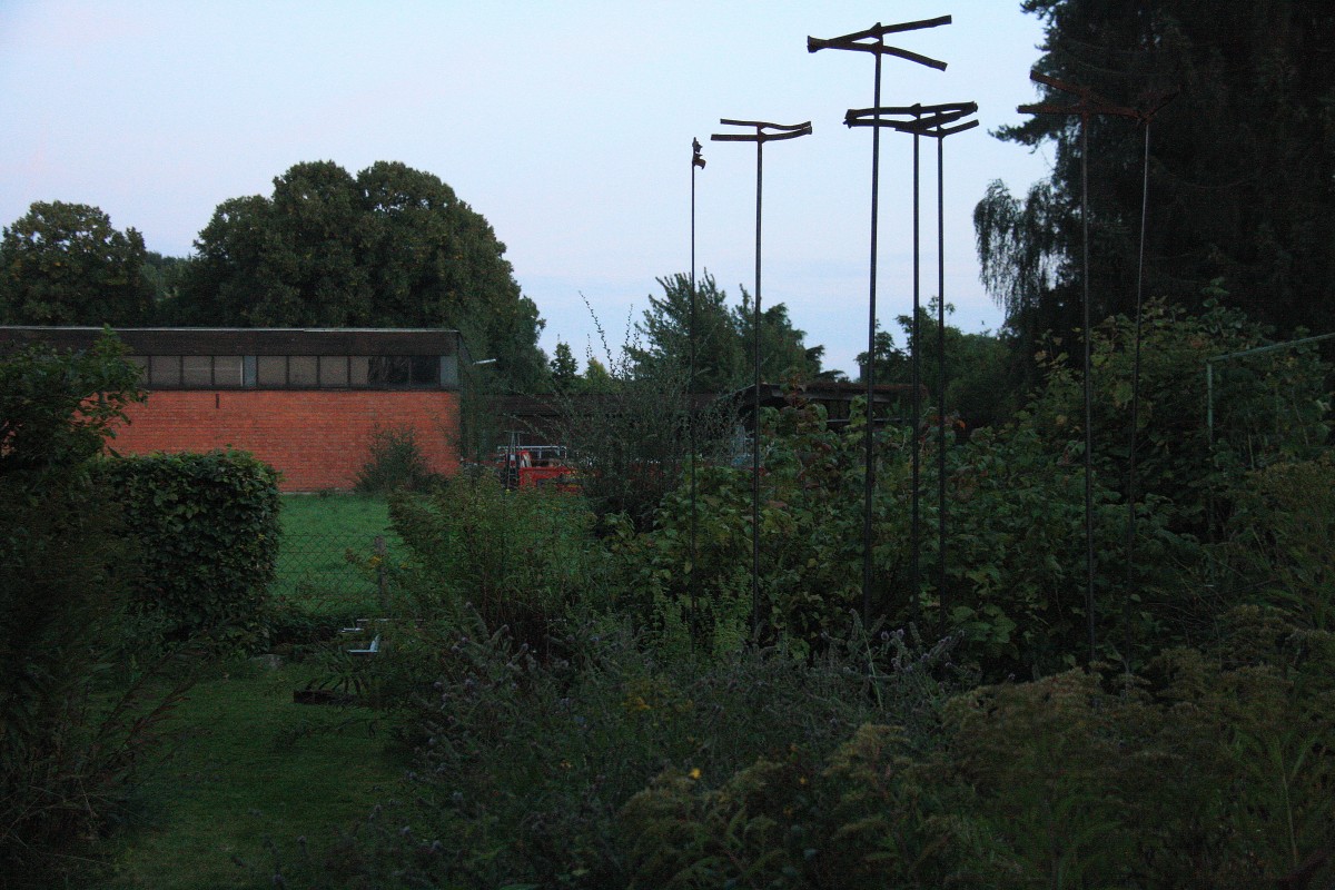 Die Abendstimmung im Garten in Kohlscheid-Bank am 21.9.2013.