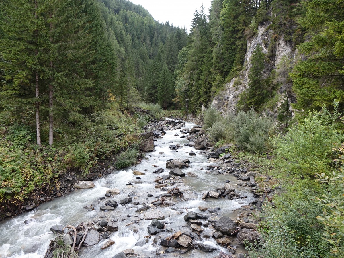 Fluss Cordevole am Col di Lana im Gadertal (24.09.2015)