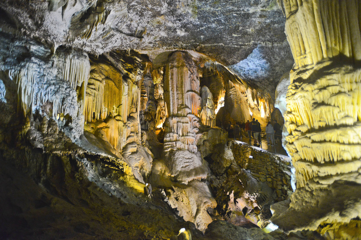 In den Höhlen von Postojna in Slowenien. Aufnahme: 27. Juli 2016
