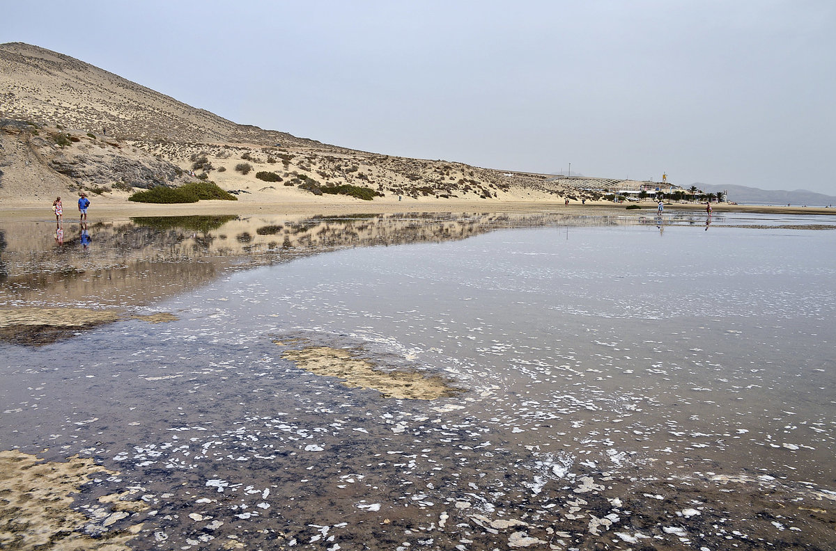 Laguna de Sotavento an der Insel Fuerteventura. Aufnahme: 16. Oktober 2017.