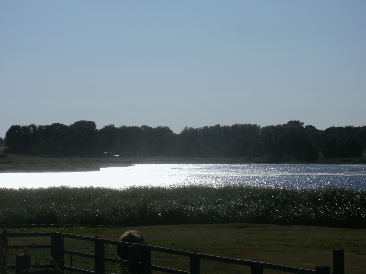 Sonnenspiele ber den Neuensiener See bei Seedorf(bei Sellin) am 25.August 2013.