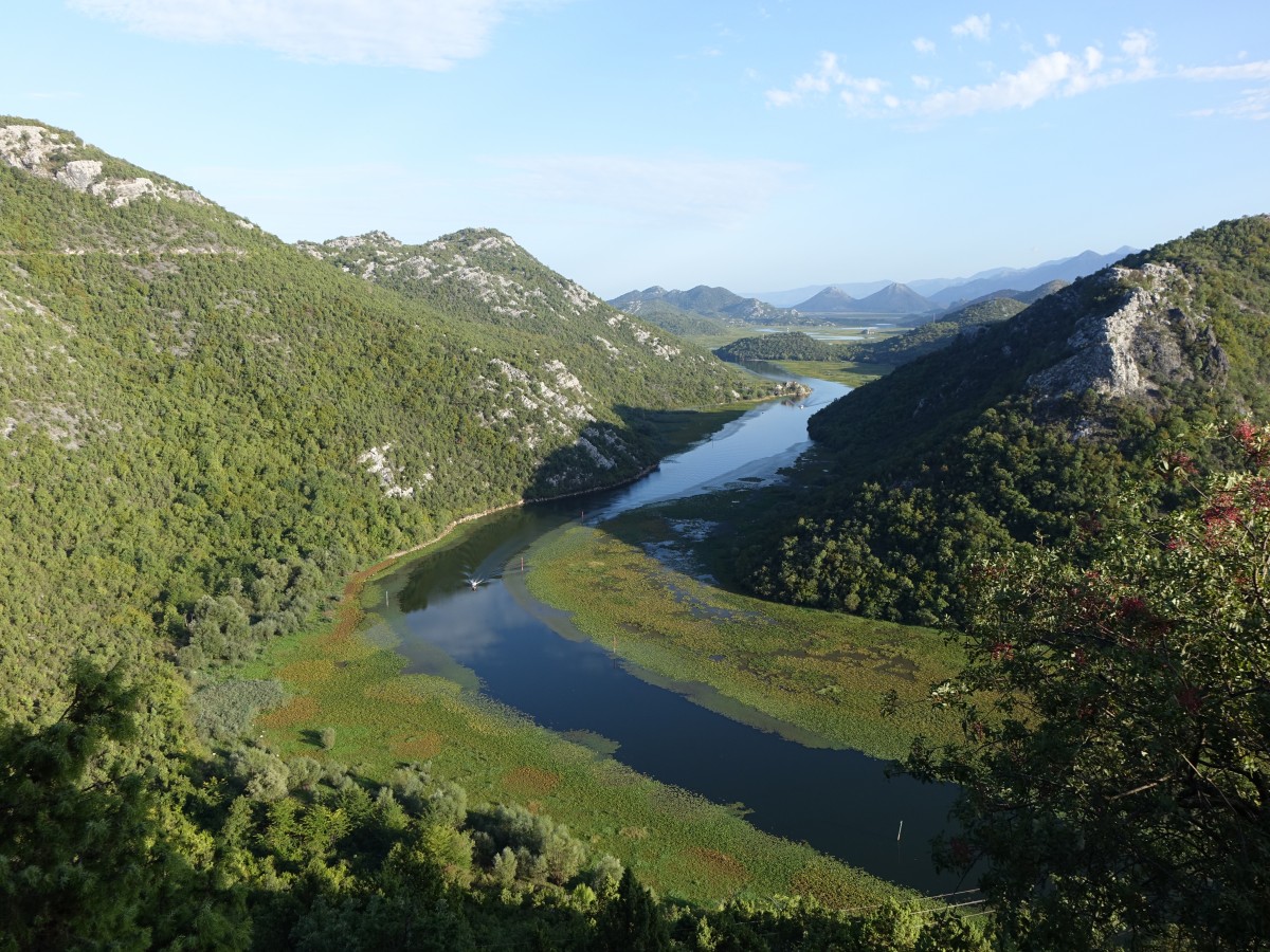 Westliches Ende des Skutari Sees bei Rijeka Crnojevića (20.09.2015)