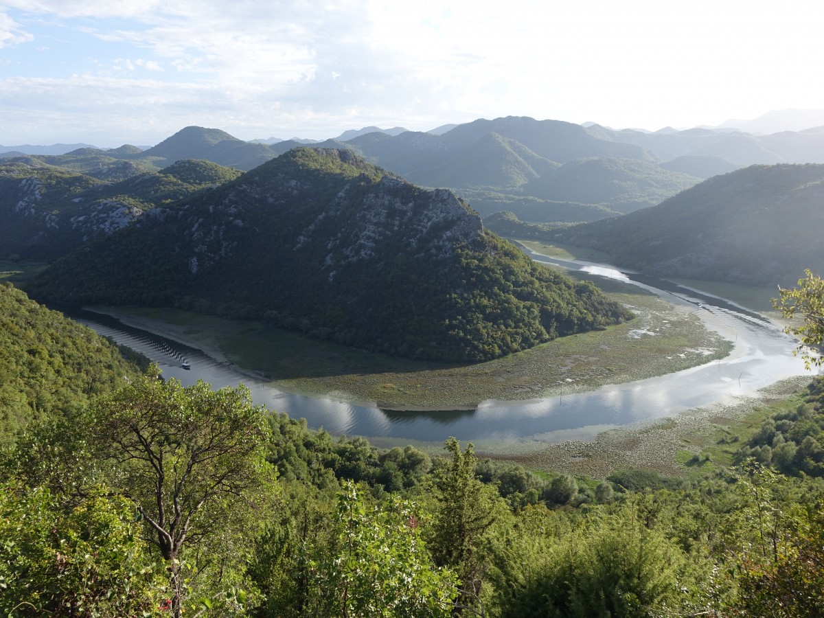 Westliches Ende des Skutari Sees bei Rijeka Crnojevića (20.09.2015)