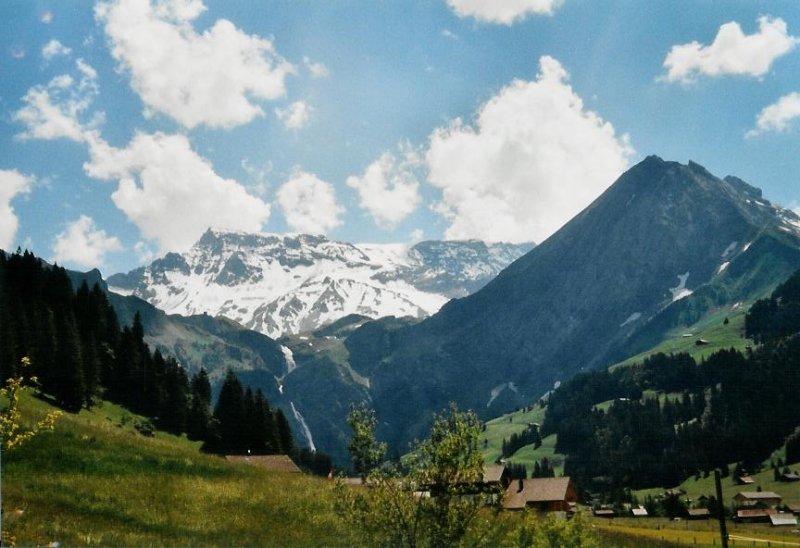 Adelboden, Berner Oberland: Wildstrubel und Fitzer am 22. Juni 2008