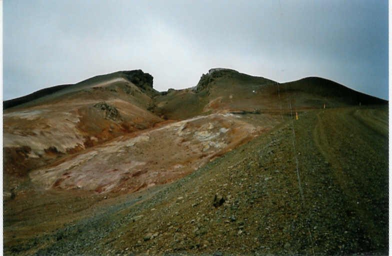 Aktives Vulkangebiet in Island