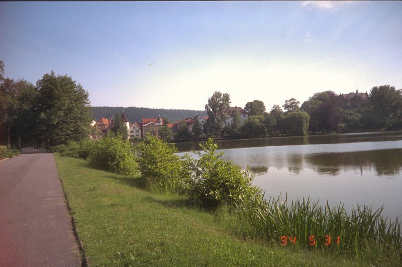 Am Burgsee in Bad Salzungen, Foto 1993