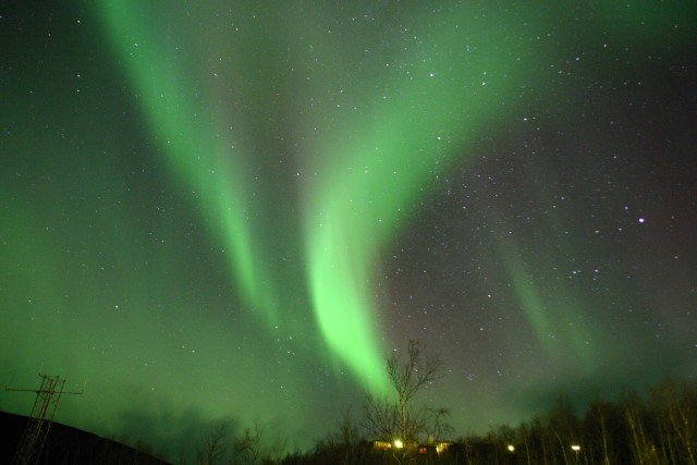 Ein Polarlicht ber Bjrkliden / Schweden am 02.11.2005. 6824' nB ; 01841' oL 