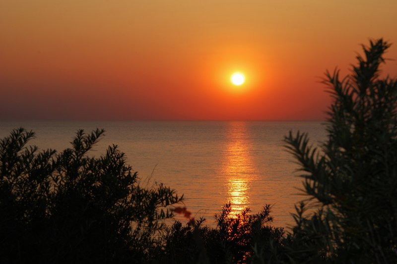 Sonnenuntergang auf Kap Arkona. (15.08.2009)  