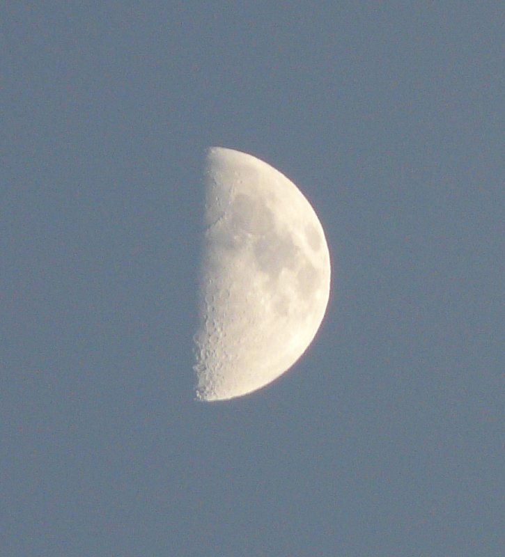Mit meiner neuen Kamera habe ich heute vor unserem Haus in Erpeldange/Wiltz (Luxemburg) dieses Bild vom Mond geschossen. 17.12.07