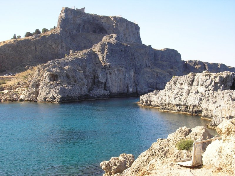 Paulusbucht bei Lindos auf der Insel Rhodos