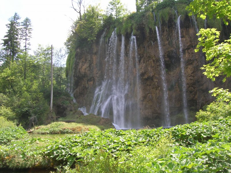 Wasserfall an den Plitwitzer Seen  