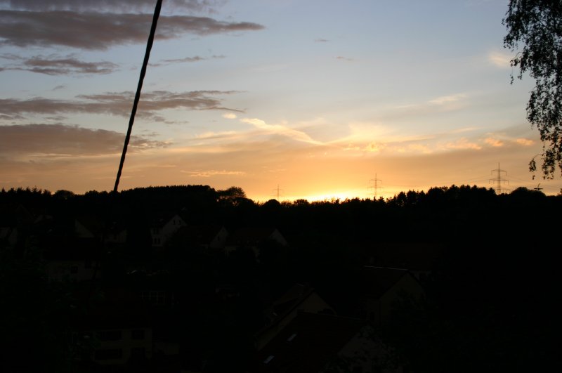 Sonnenuntergang im Saarland  
