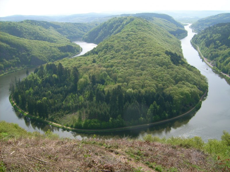 Saarschleife vom Aussichtspunkt bei Mettlach  