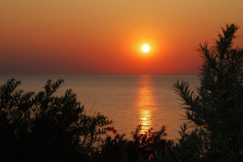 Sonnenuntergang auf Kap Arkona. (15.08.2009)