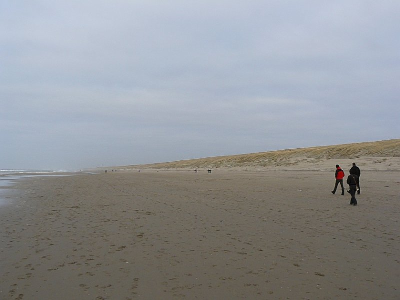 Strand bei Noordwijk (Niederlande) 27-01-2008.