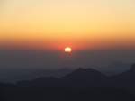 Nach langen beschwerlichen Aufstieg wurden wir am 04.09.07 auf dem Berg Moses mit diesem herrlichen Sonnenaufgang belohnt. 