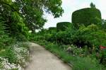 Landhaus Ettenbhl, sehenswerte private Park-und Gartenanlage im Markgrflerland, Leyland-Zypressen sumen den Hauptweg, Juni 2012