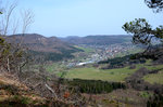 3. April 2016: Blick vom Gräbelesberg auf Albstadt-Lautlingen.