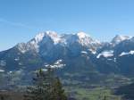 Das Massiv des Hohen Gll(2522m) bei Berchtesgaden. Aufgenommen am 22.10.10 vom 1391m hohen Toten Mann.