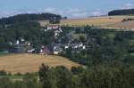 Das rtchen Rudolphstein an der Saale (Bayern) im ehemaligen innerdeutschen Grenzgebiet von Pottiga (Thringen) aus gesehen.