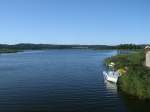Der Neuensiener See bei Seedorf(bei Sellin),am 25.August 2013,aufgenommen von der Holzbrcke aus.
