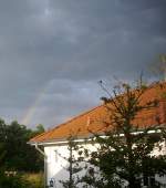 Regenbogen ber Sassnitz nach heftigen Regengssen und nach einem heftigen Gewitter am 04.08.2012