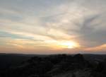 Sonnenuntergang auf der Felskanzel der Achtermannshöhe; Aufnahme vom 16. August 2012...