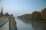 Mittellandkanal bei Hannover/Buchholz am 31.10.2010.