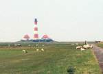 Blick zum Leuchtturm Westerhever 2004