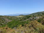 Ausblick auf Hügel im Norden von Korsika bei St.
